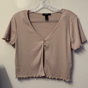 Forever 21 Two-buttoned cropped cardigan